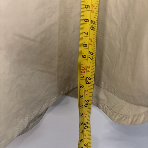 AGOLDE Brona Cotton Button Down Shirt Balsa Beige Oversized NWT Size S - Picture 4 of 8